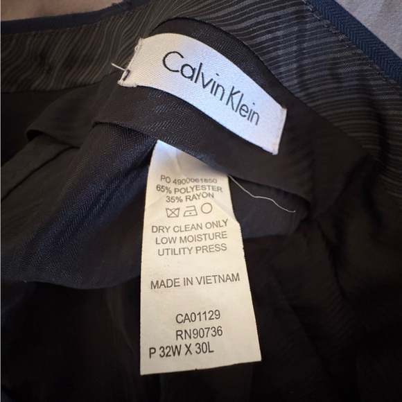 Calvin Klein 3 Piece Navy Suit - Picture 9 of 9